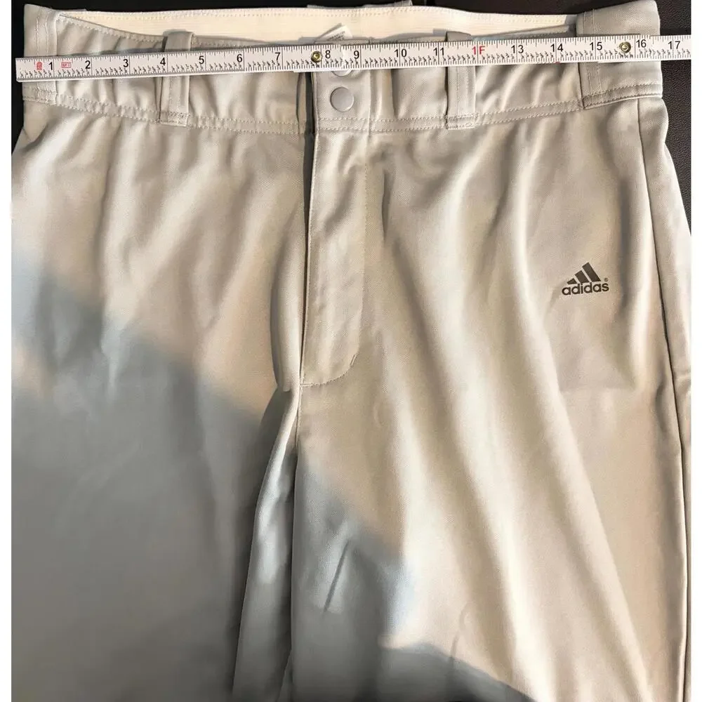 Adidas Lightweight Athletic Pants‎ Relaxed Fit Large Beige Stretch Fabric